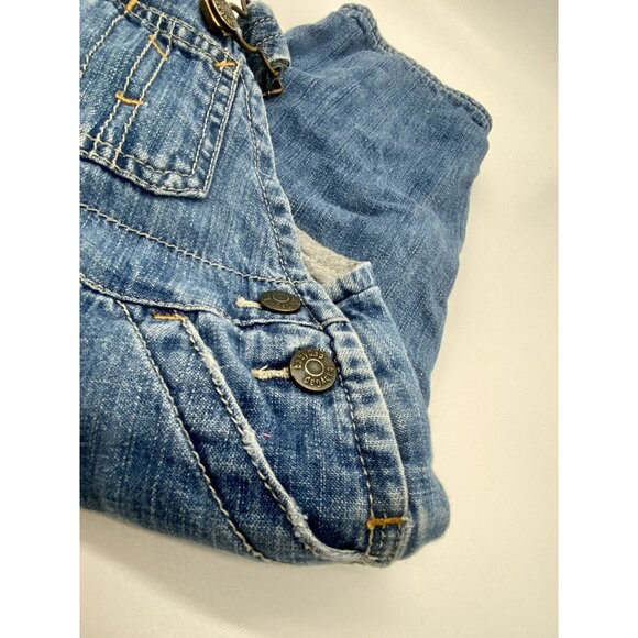 Vintage Baby Gap Toddler 18-24M 18M 24M Denim Lined Jeans Overalls Bear Logo - Picture 6 of 12